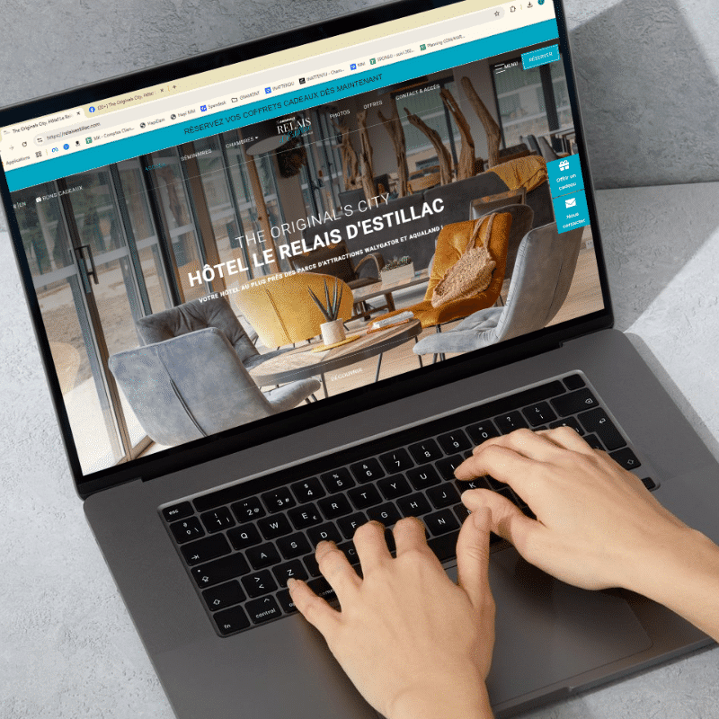 Grisbiche - realisation du site Internet - hotel Estillac