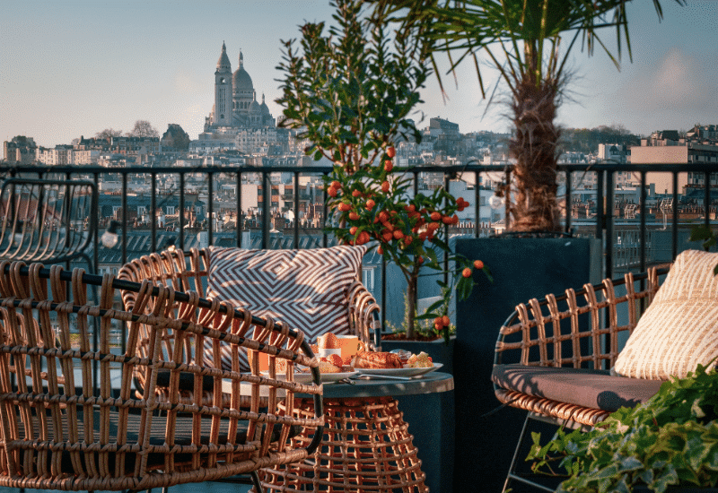 Grisbiche - Photo paysage vue du rooftop - hotel Maison Montmartre